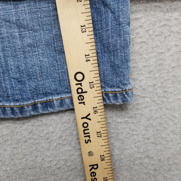 Vintage Lucky Brand Jeans Skirt Womens 12 Blue Pockets 25x16‎ - Picture 13 of 13